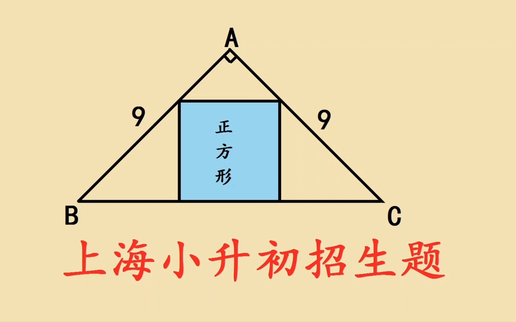 [图]上海小升初招生题：运用图形分割，轻松快速解题