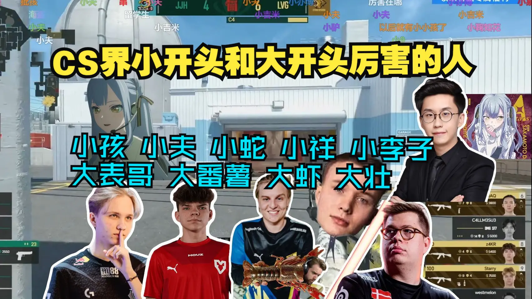 玩机器:CS界小开头和大开头厉害的人 小孩 小夫 小蛇 小祥 小李子 大表哥 大番薯 大虾 大壮 大卫带_大表哥