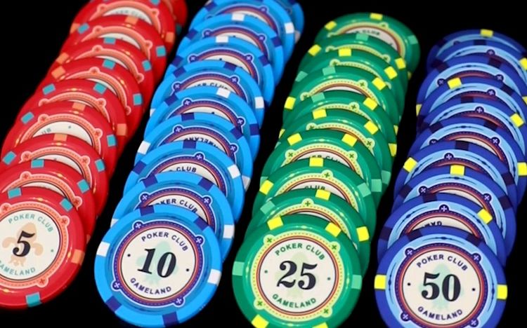 游戏大陆jumbo德州扑克陶瓷筹码