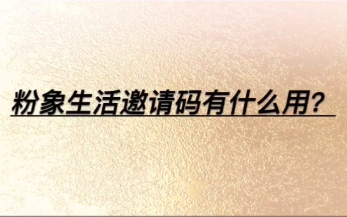 粉象生活邀请码是什么?必须使用邀请码才能登陆吗?哔哩哔哩bilibili