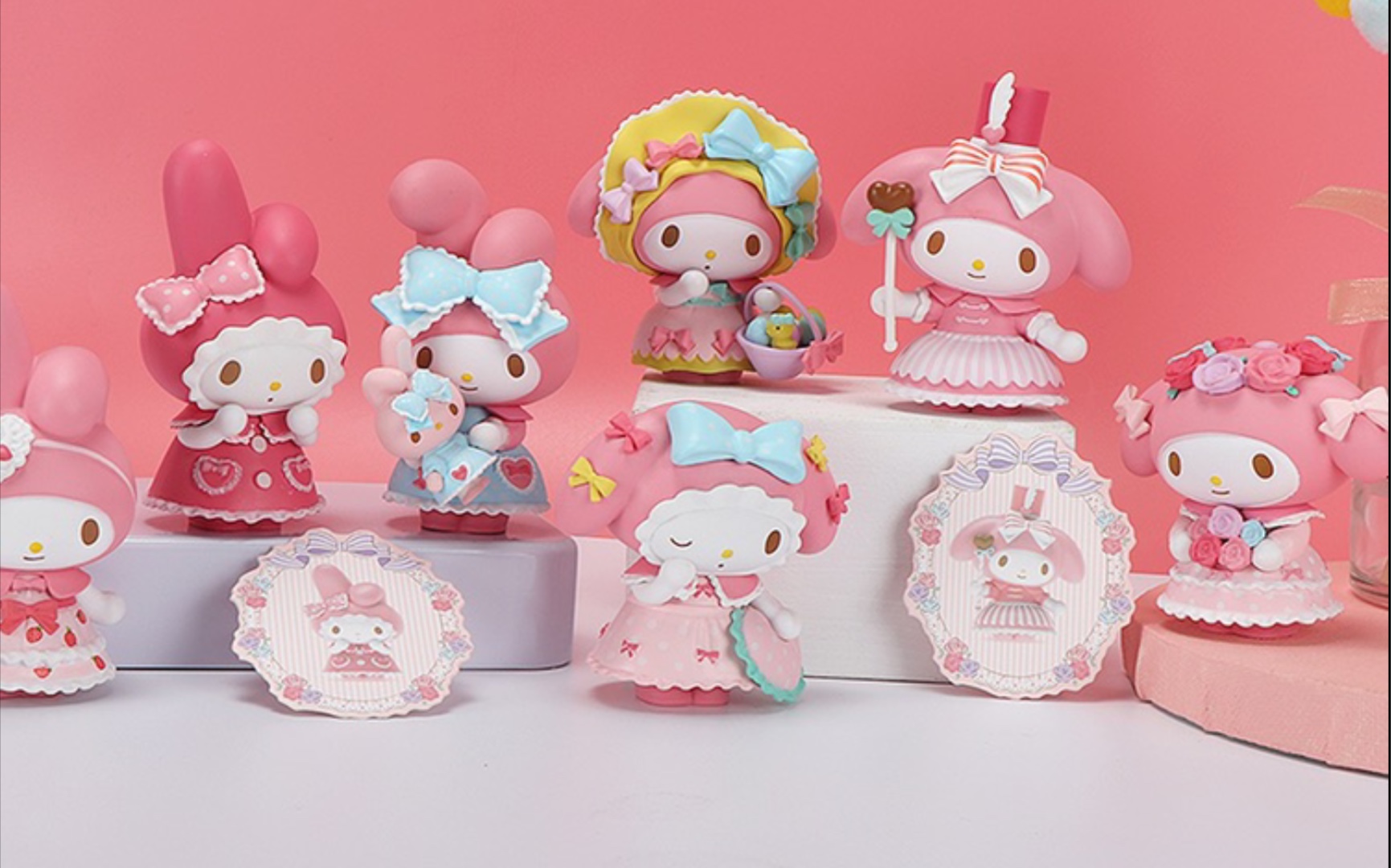 miniso 名创优品 三丽鸥mymelody茶话会盲盒美乐蒂少女心手办摆件开箱