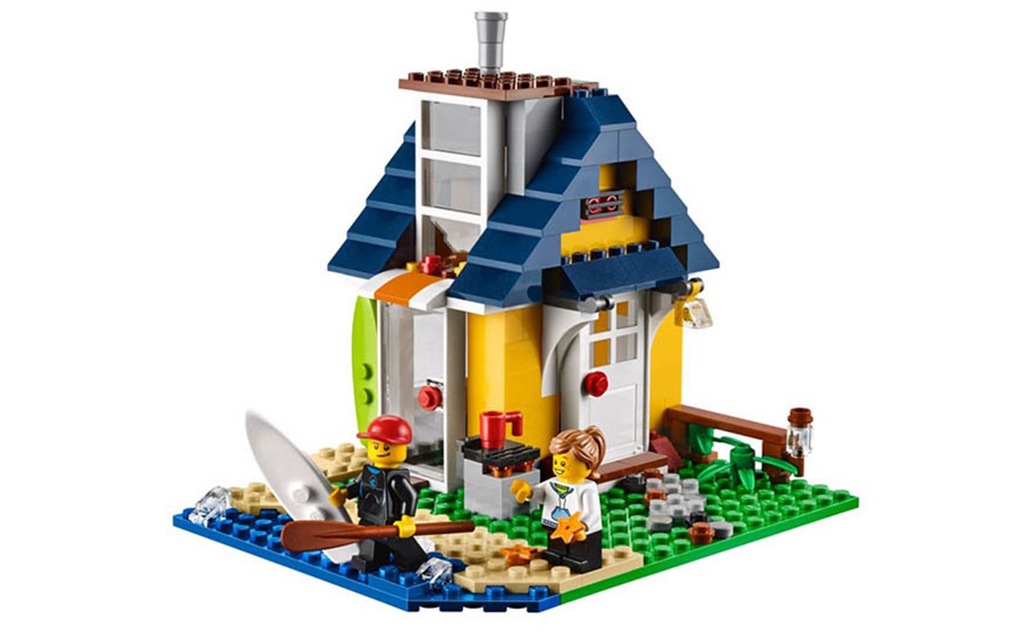 乐高lego 31035 创意百变3合1 夏日别墅 2015速拼评测_哔哩哔哩 (゜