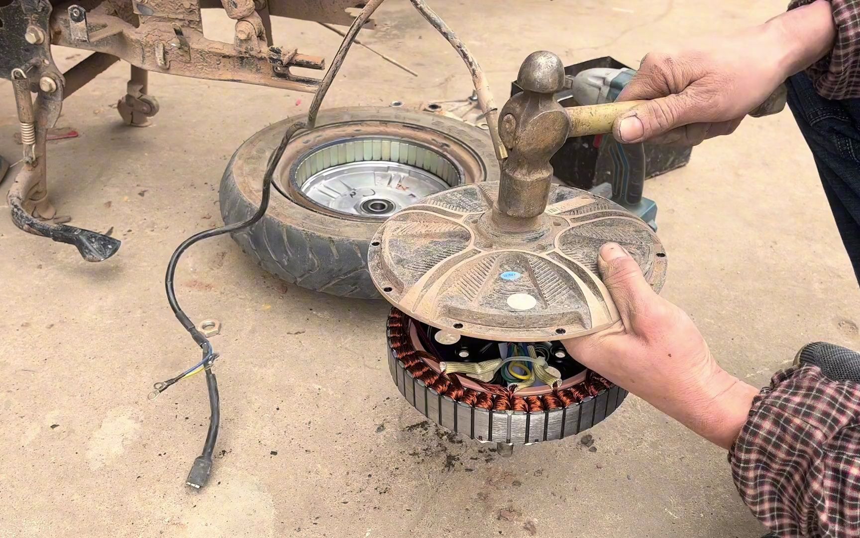 电动车电机轴承,更换方法