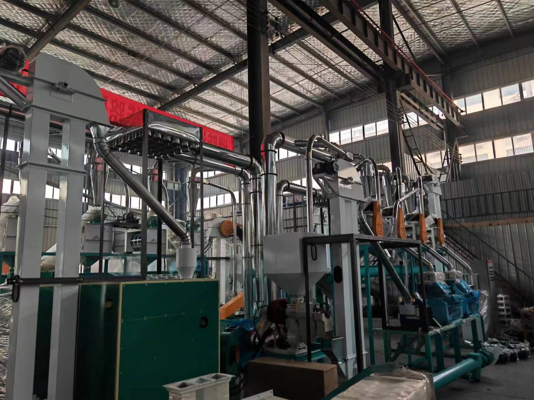 500吨玉米面粉加工机械智能化生产线设备 玉米面粉加工设备厂家供应