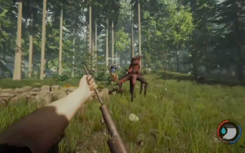 森林p19:楚河在山顶遇六条腿的变异体,大喊救命