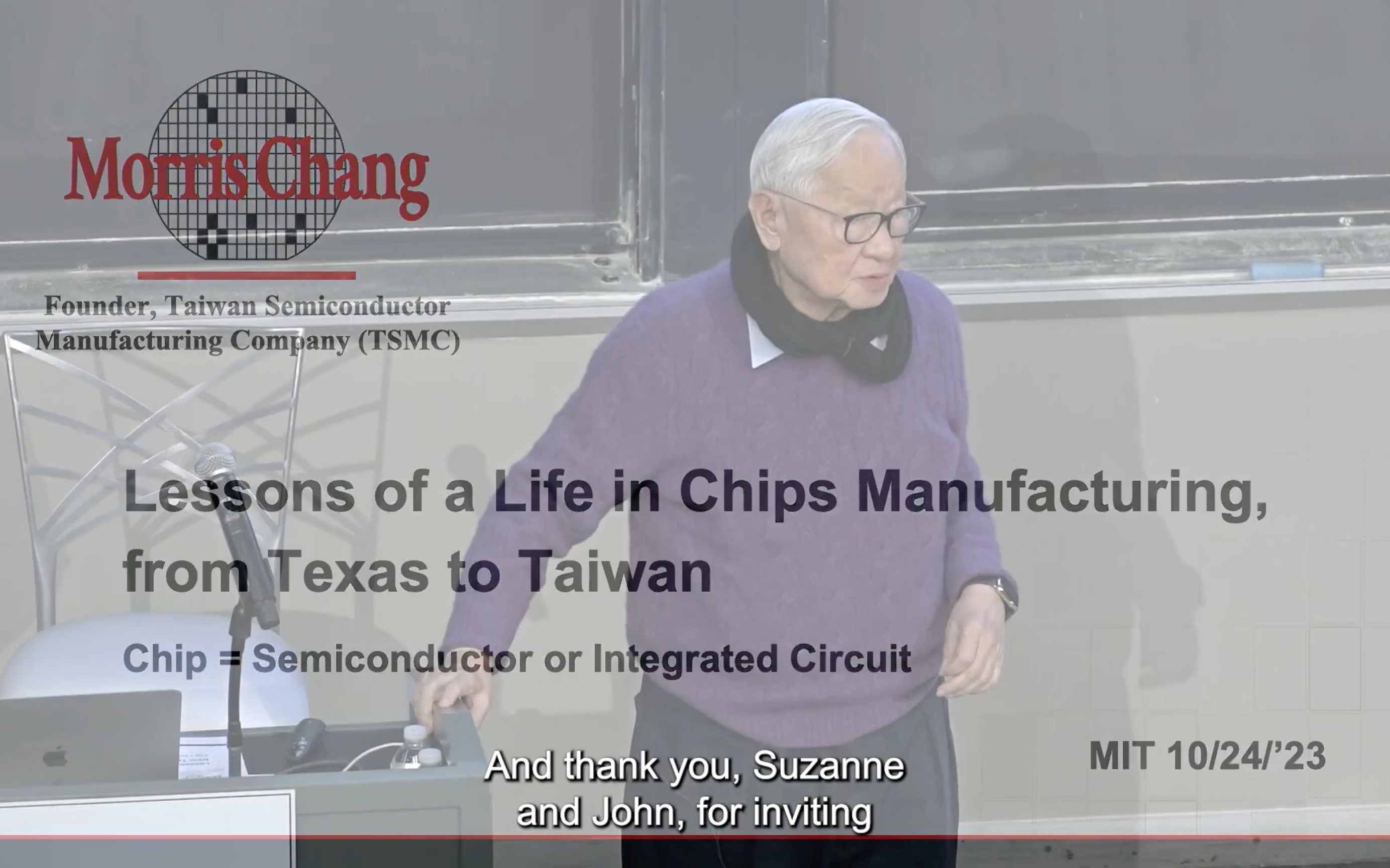 [图]TSMC founder Morris Chang on the evolution of the semiconductor industry