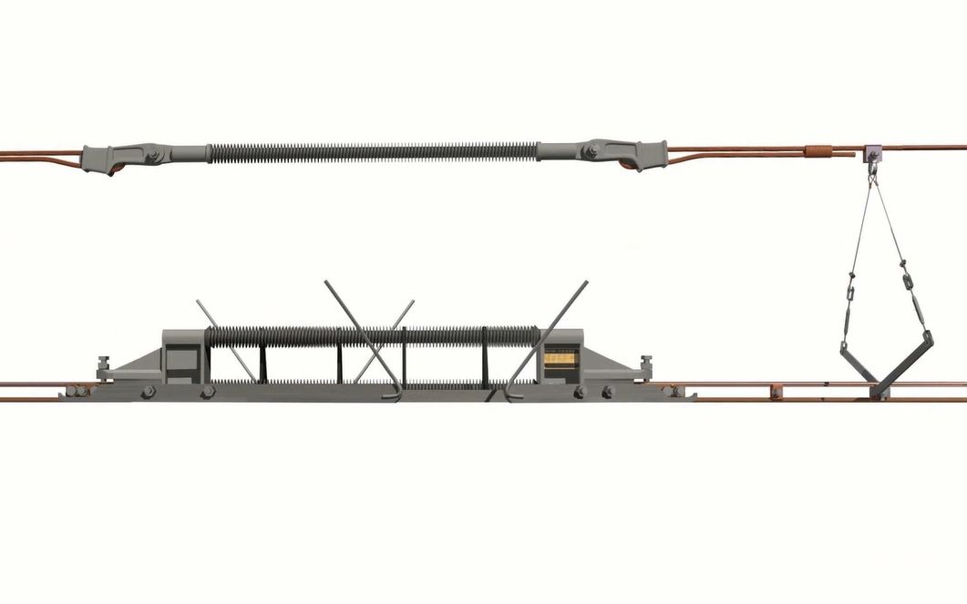 接触网分段绝缘器的安装,硬核哔哩哔哩bilibili