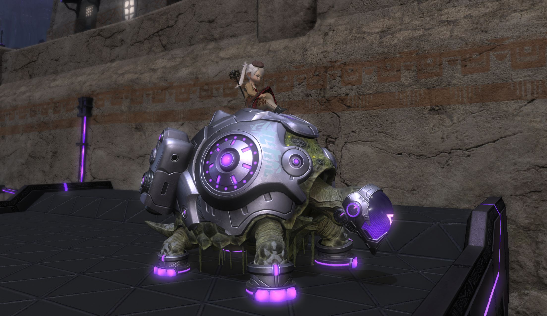 【ff14】7.0狩猎点坐骑 时尚乌龟