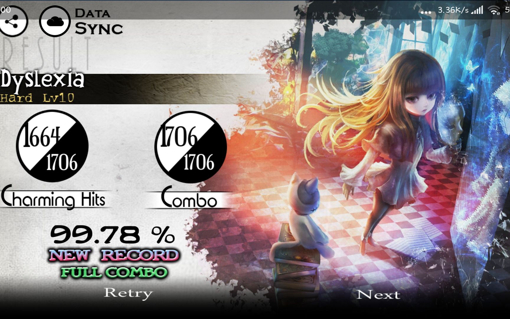 [图]【Deemo】10级曲目 -Dyslexia- 拇指FC 99.78%