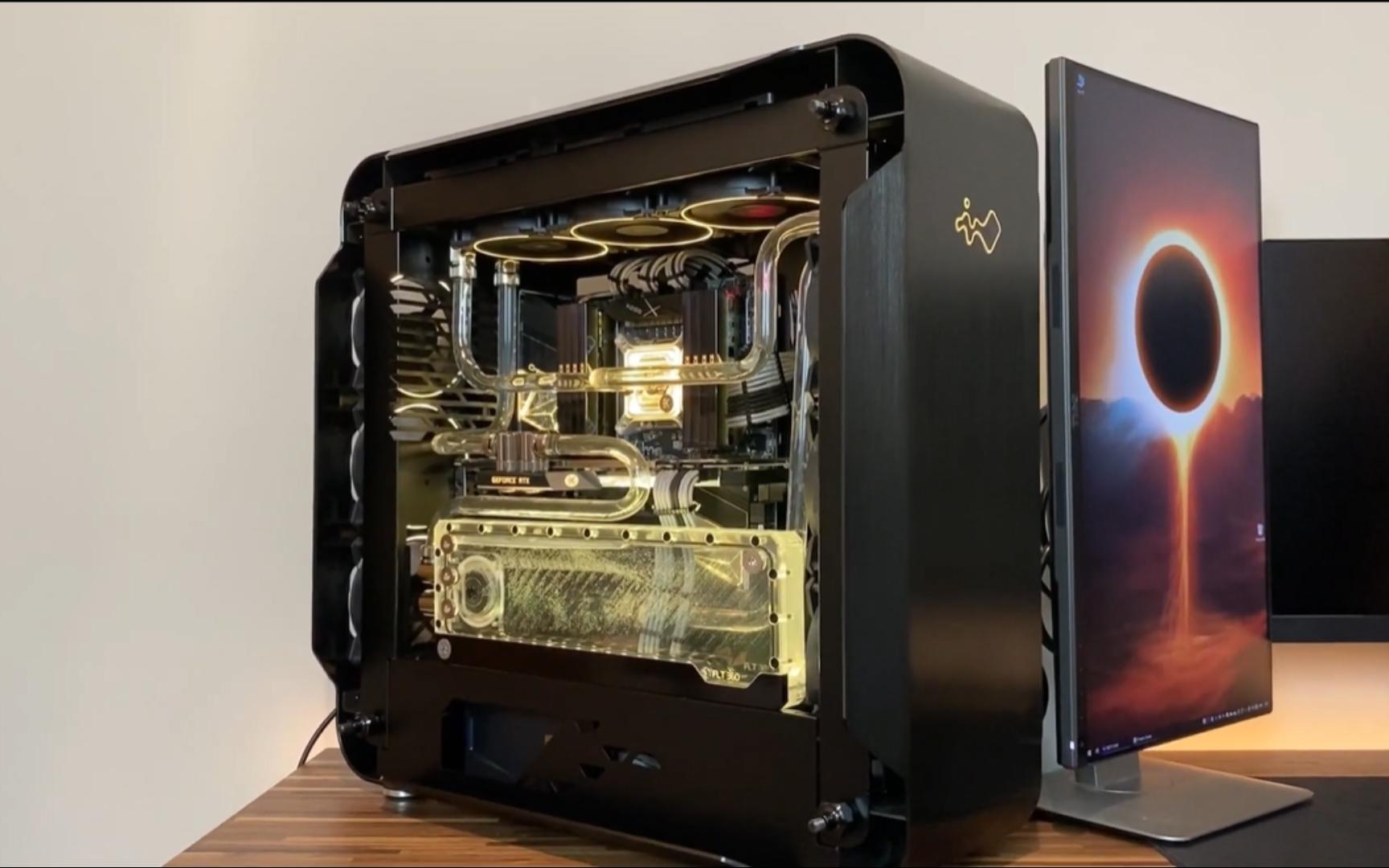 迎广inwin 925丨显卡改装分体水丨msi x299丨可视化水泵