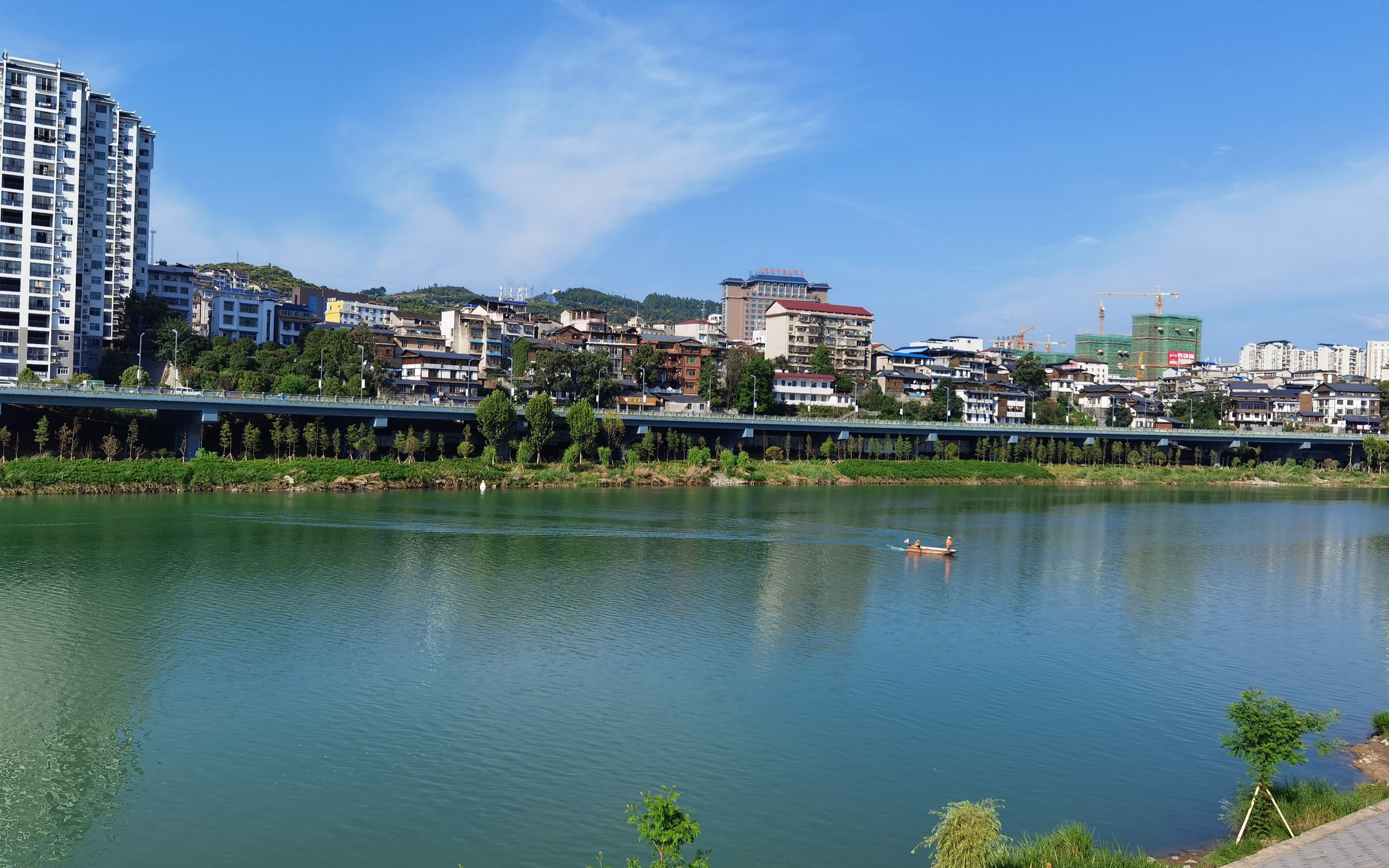 [图]俩夫妻自驾湖南（131）游览张家界澧水河畔，看到怎样的风景？