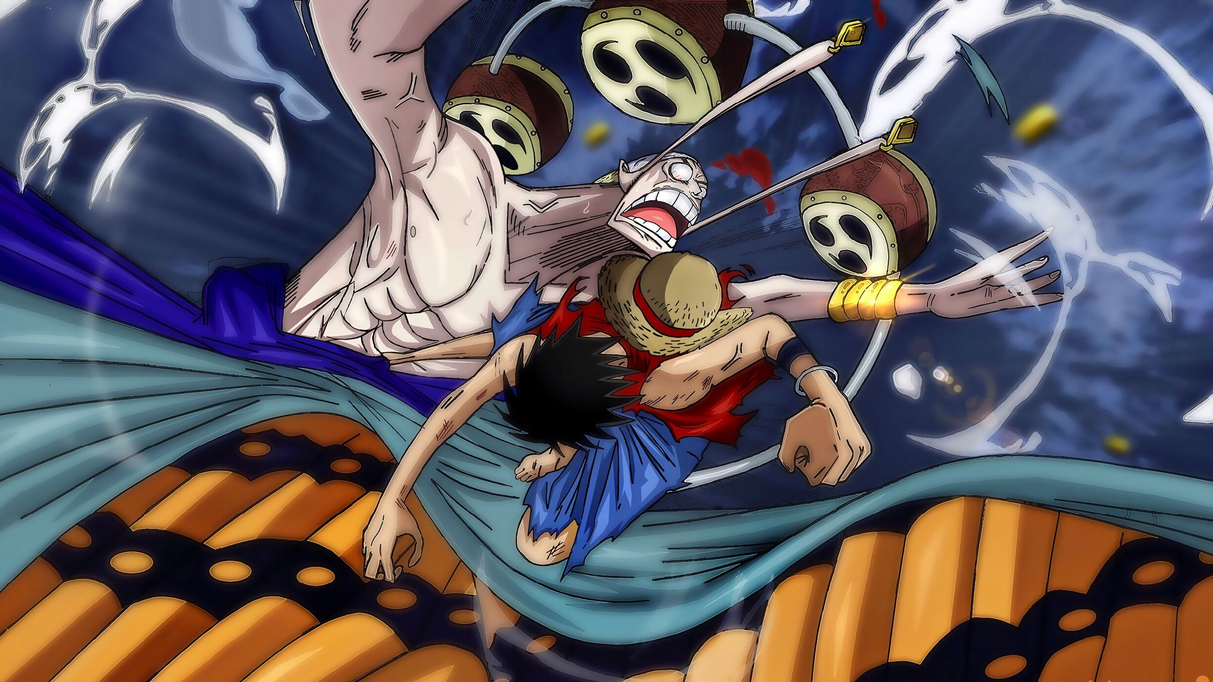 「海贼王/路飞vs艾尼路」 纯享战斗系列·空岛篇路飞与"神"的对决!