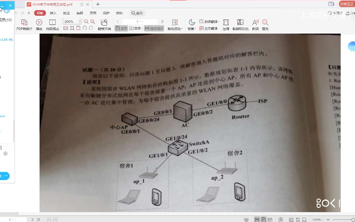 2020下半年下软考网工试卷分析哔哩哔哩bilibili