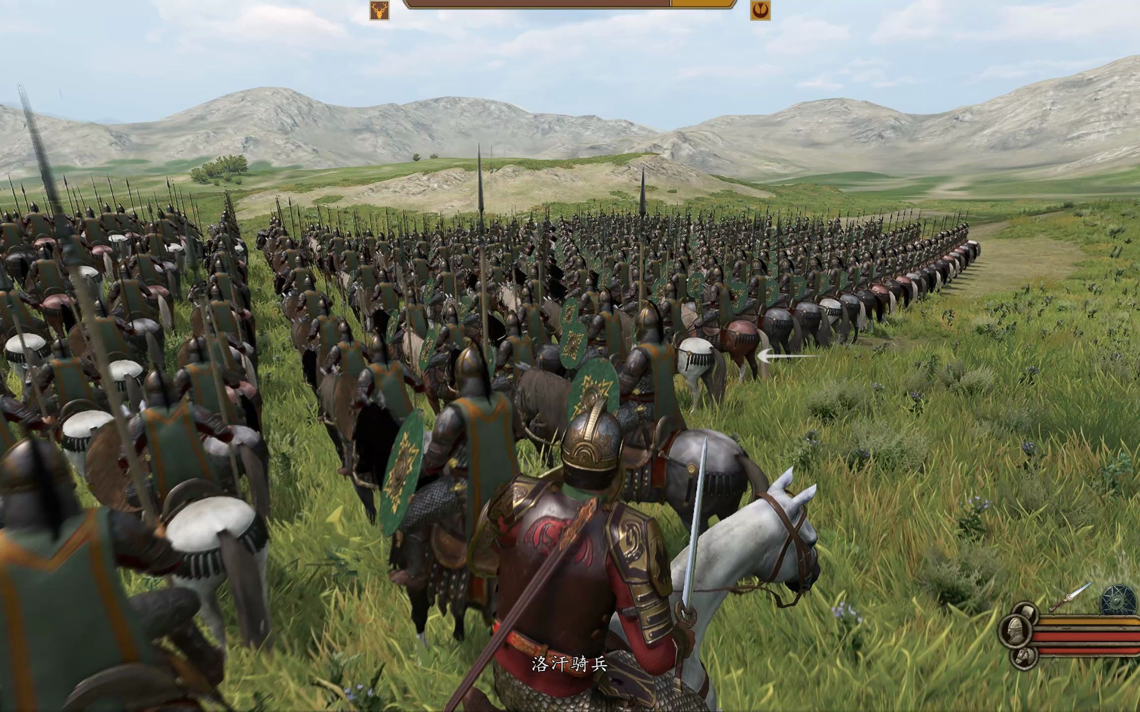 【砍2】千人场 洛汗骑兵群殴阿塞莱_单机游戏热门视频