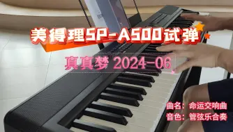 美得理SP-A500多功能电钢琴经典曲目试弹(带自动伴奏的配重88键电钢琴)