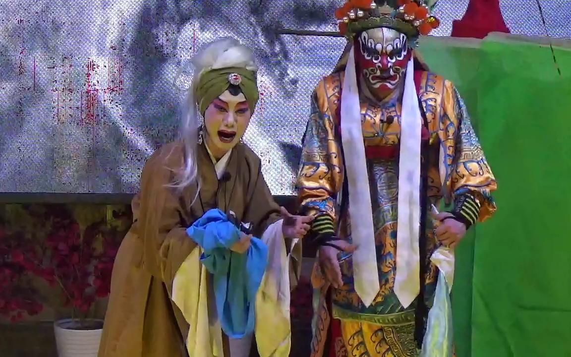 龙群川剧团码头会演出大幕望娘滩