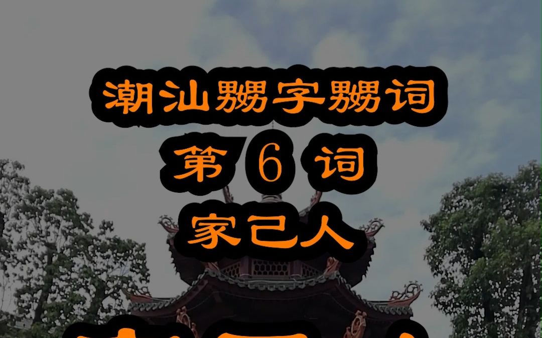 从家己人说潮汕话正字这件事儿 潮拼普调=潮汕话的拼音+普通话的声调哔哩哔哩bilibili