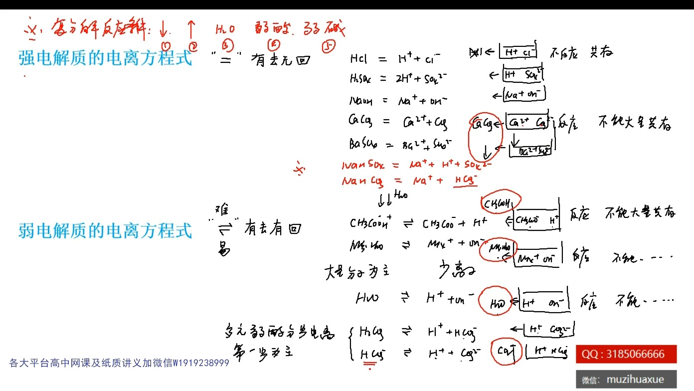 醋酸电离方程式图片