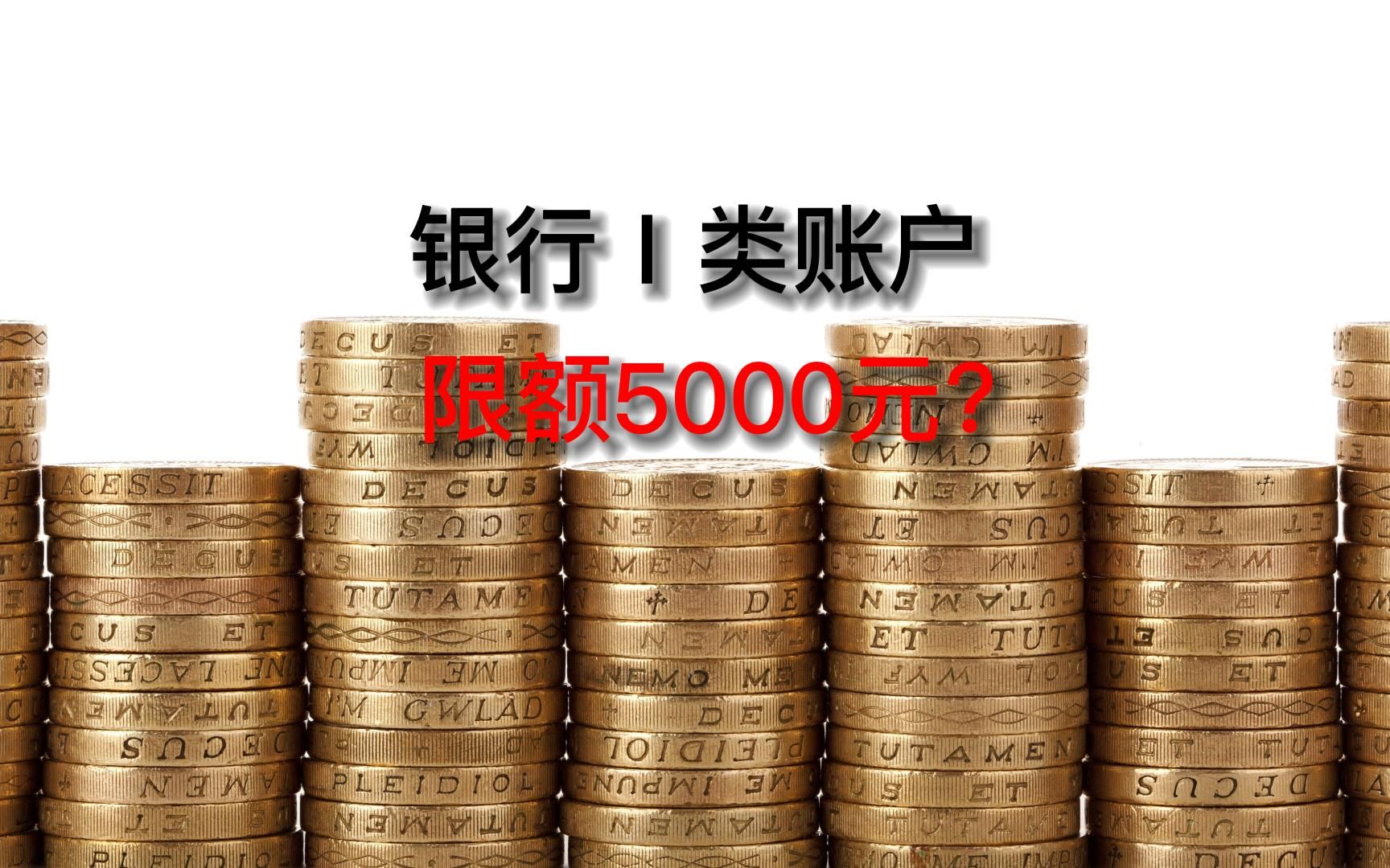 银行Ⅰ类账户,限额5000元?哔哩哔哩bilibili