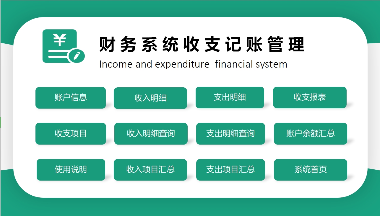 Excel财务系统收支记账管理,全自动收支统算,函数操作快准狠哔哩哔哩bilibili