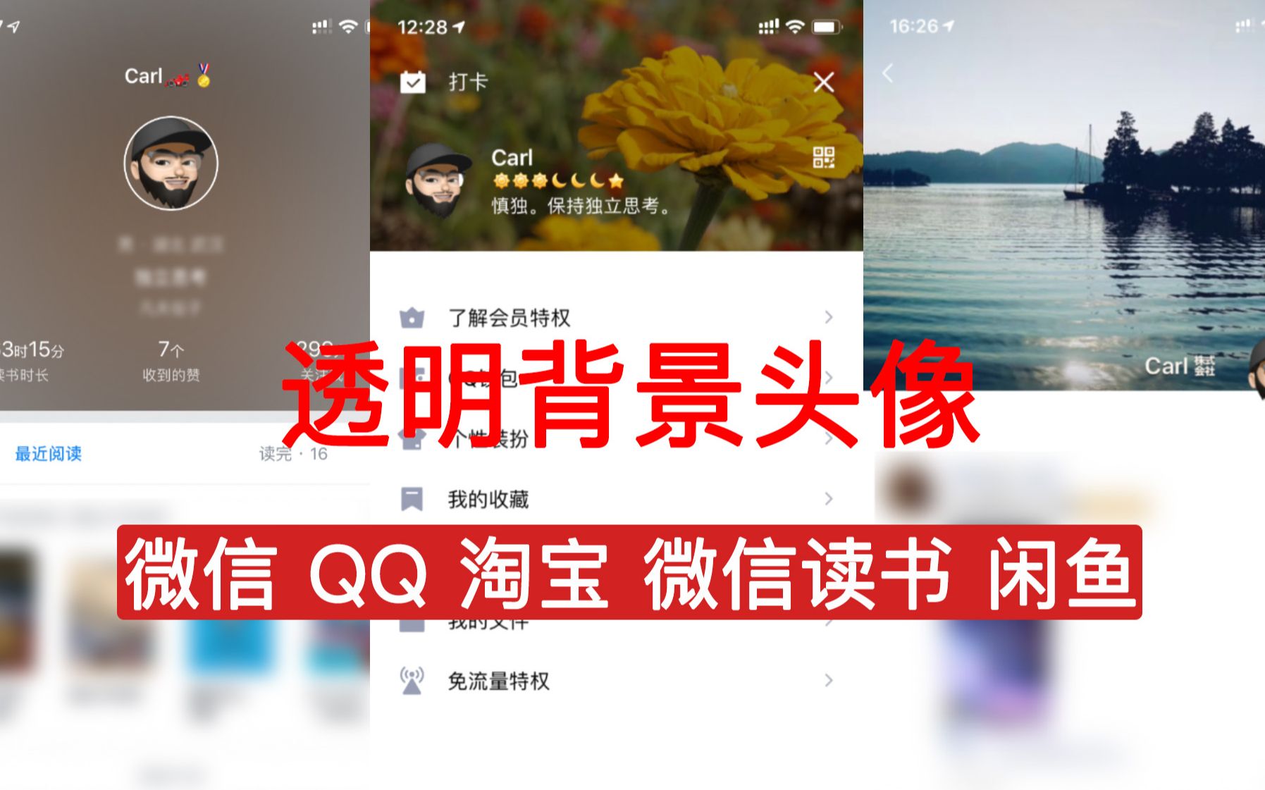 微信 QQ 淘宝等透明背景头像制作设置教程哔哩哔哩bilibili