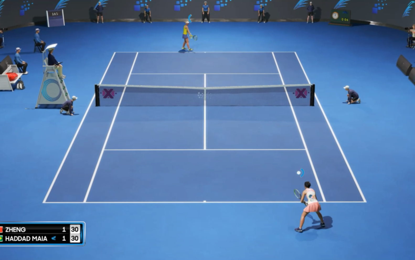 [图]【Ao Tennis 2】淘米（郑钦文） VS 玛雅 希望淘米女士明年可以甜蜜复仇 弥补珠海决赛落败之憾