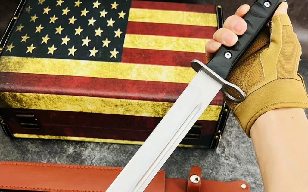 美军越战m7一体军用制式刺刀(仪仗队加长版)