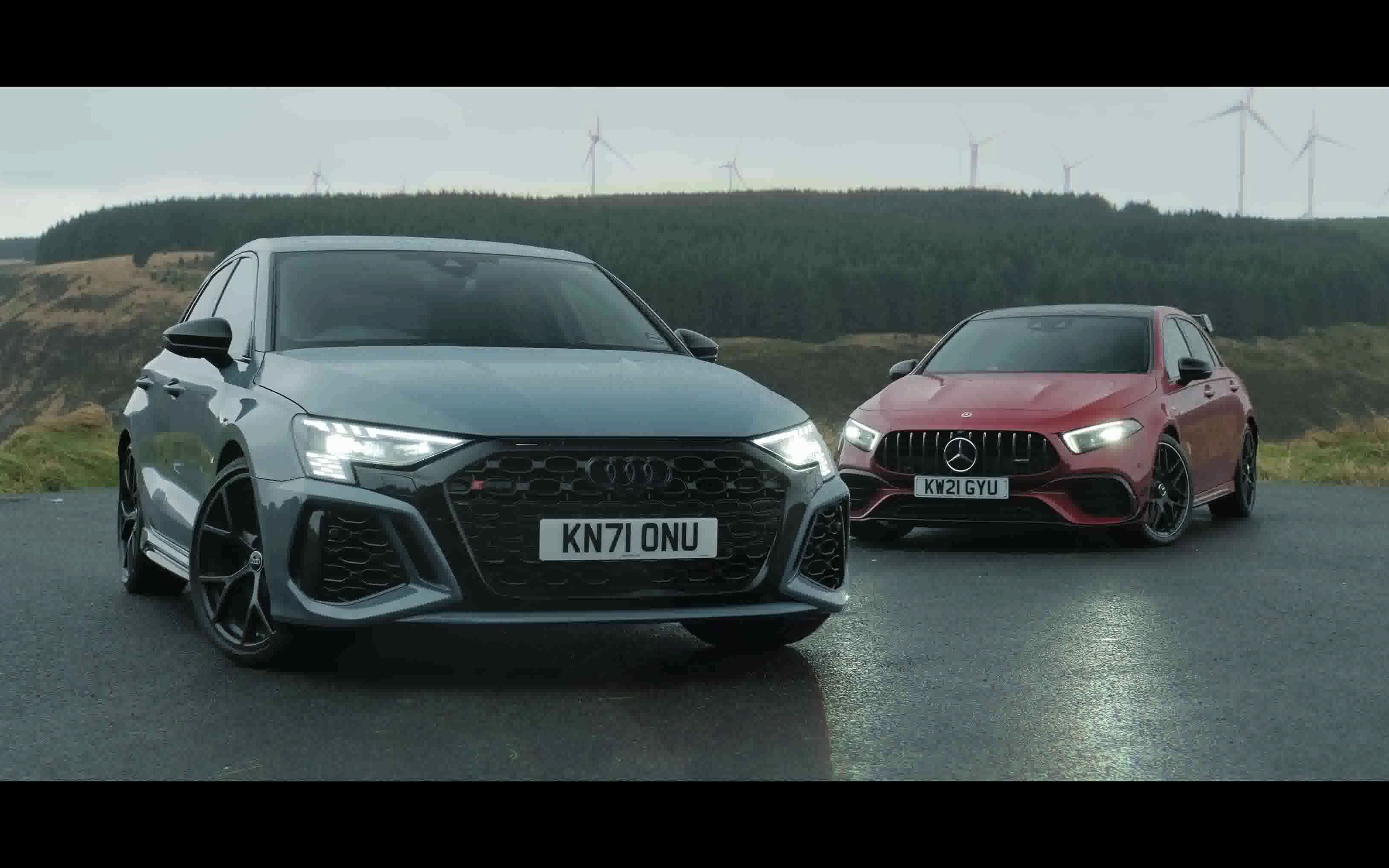 【4k】2022最强钢炮对决audi rs3 sportback vs mercedes-amg a45 s