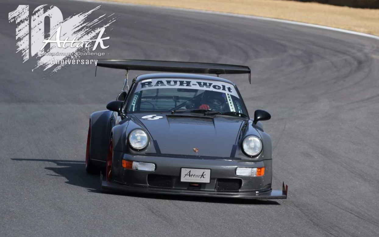 筑波赛道 56秒311 保时捷 964 rwb 650hp 1250kg a050 295/35r18