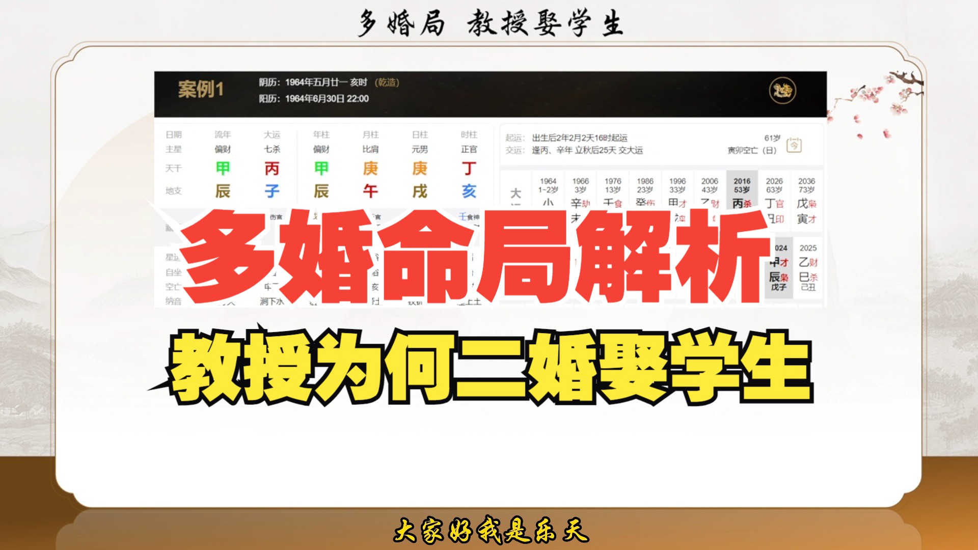 一分钟学会看二婚信息:教授二婚娶了自己学生哔哩哔哩bilibili