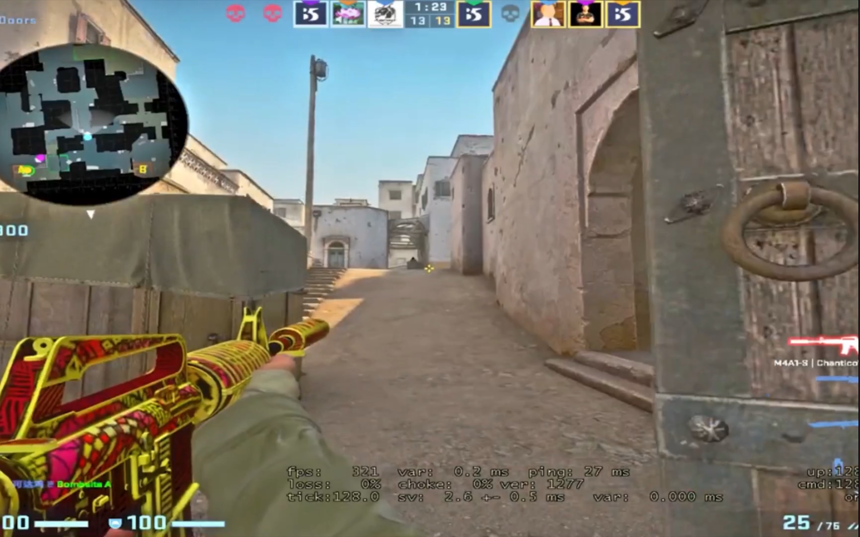 csgo中门对枪