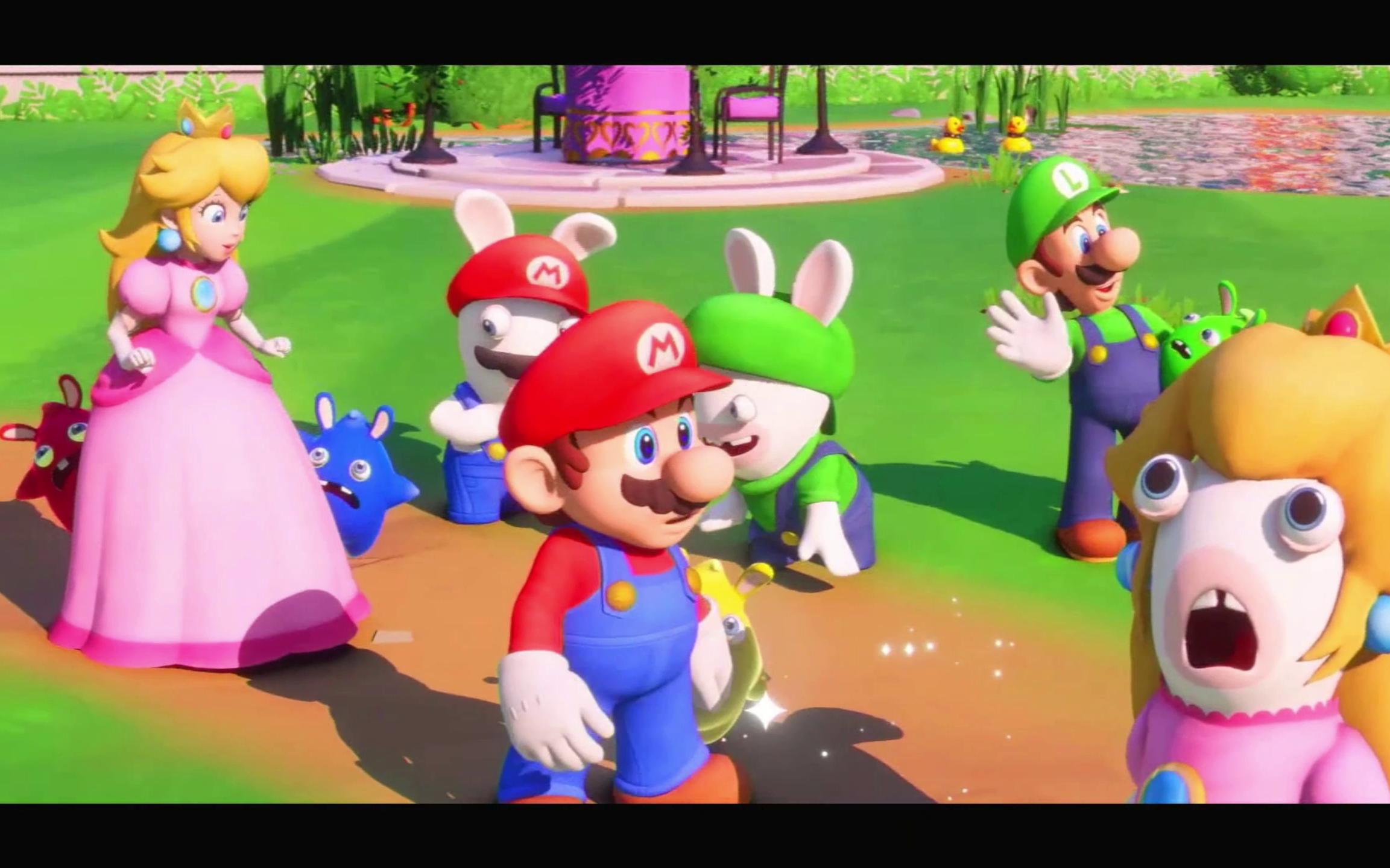 switch游戏《马里奥与疯狂兔子 希望之星》塞尔达的大眼睛也来了