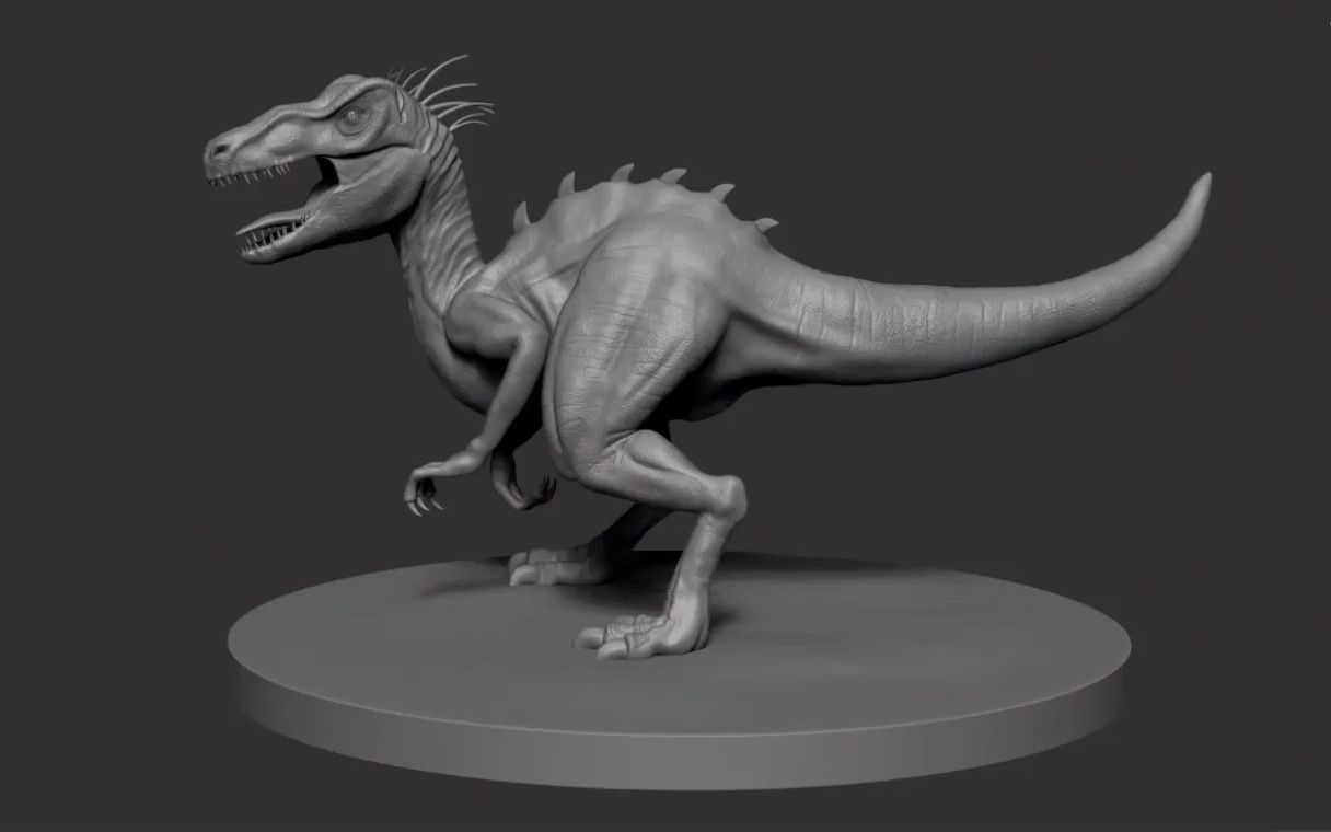 【3d建模】使用zbrush制作恐龙3d模型,zb加速雕刻