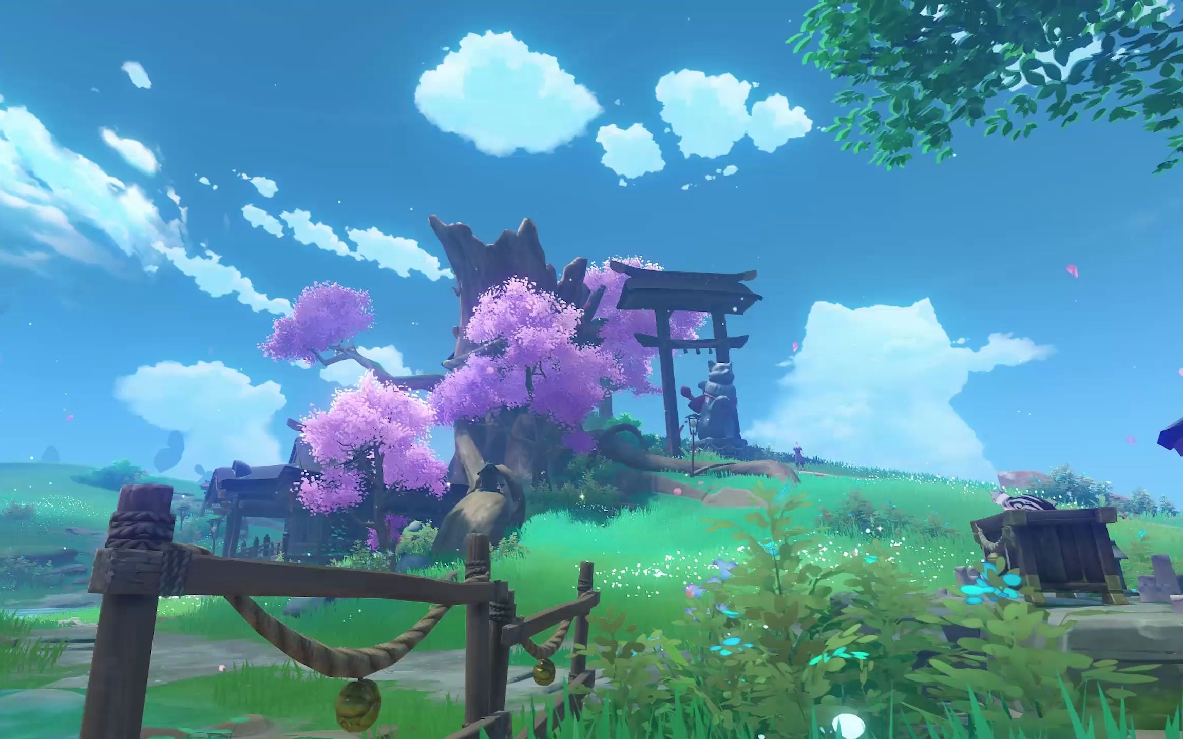 《原神》浅濑神社猫猫岛的沉浸式一天_哔哩哔哩bilibili_原神