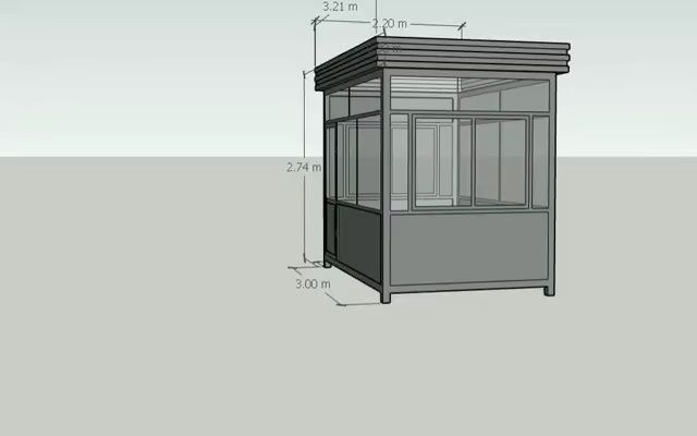 氟碳漆岗亭立体图详解