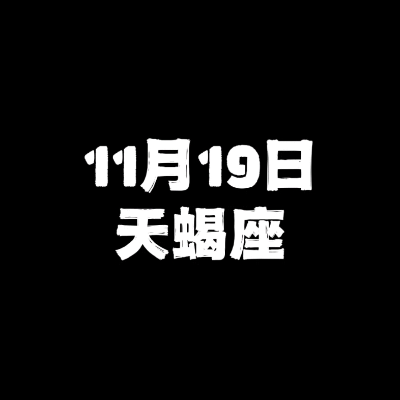 11月19日的天蝎座哔哩哔哩bilibili