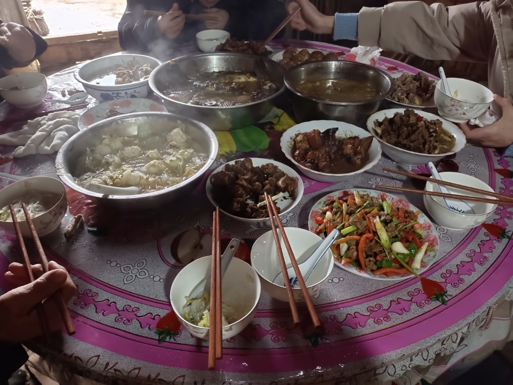 农村外婆家的年夜饭