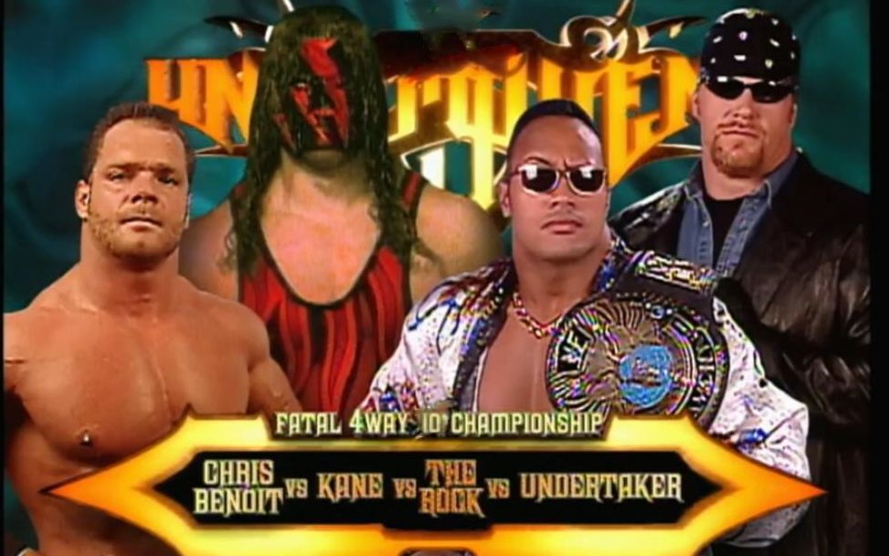 [图]2000 Unforgiven The Rock VS Chris Benoit VS Kane VS The Undertaker 四面楚歌赛