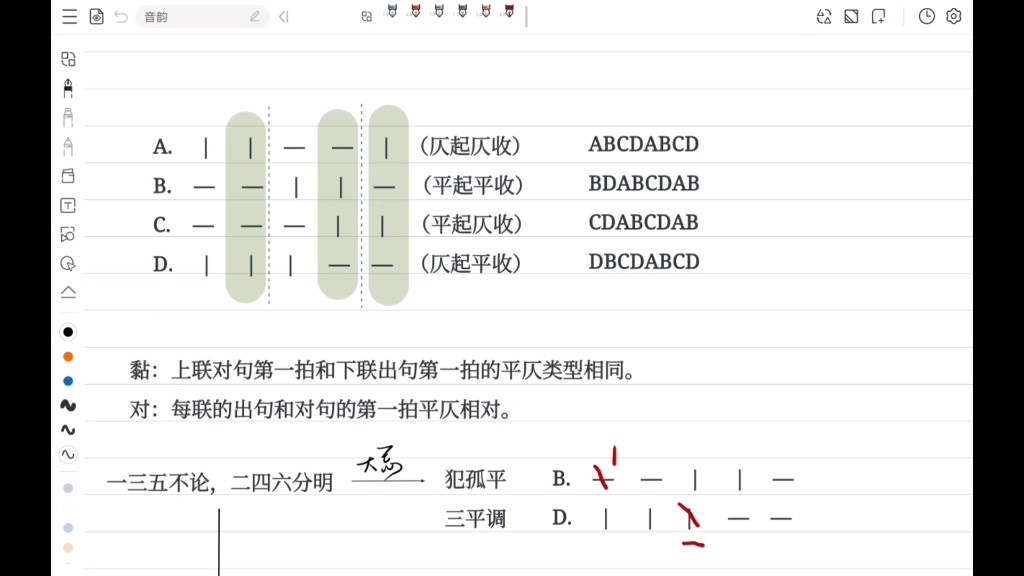 《古代汉语》诗律相关——平仄哔哩哔哩bilibili