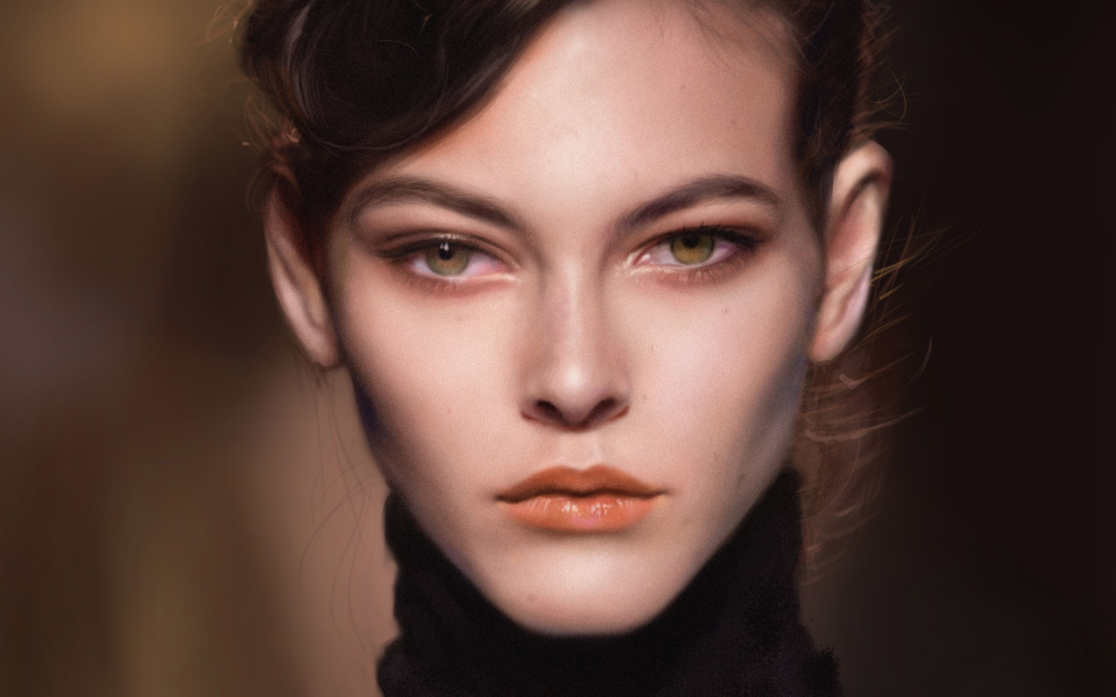 ps板绘厚涂过程高级脸