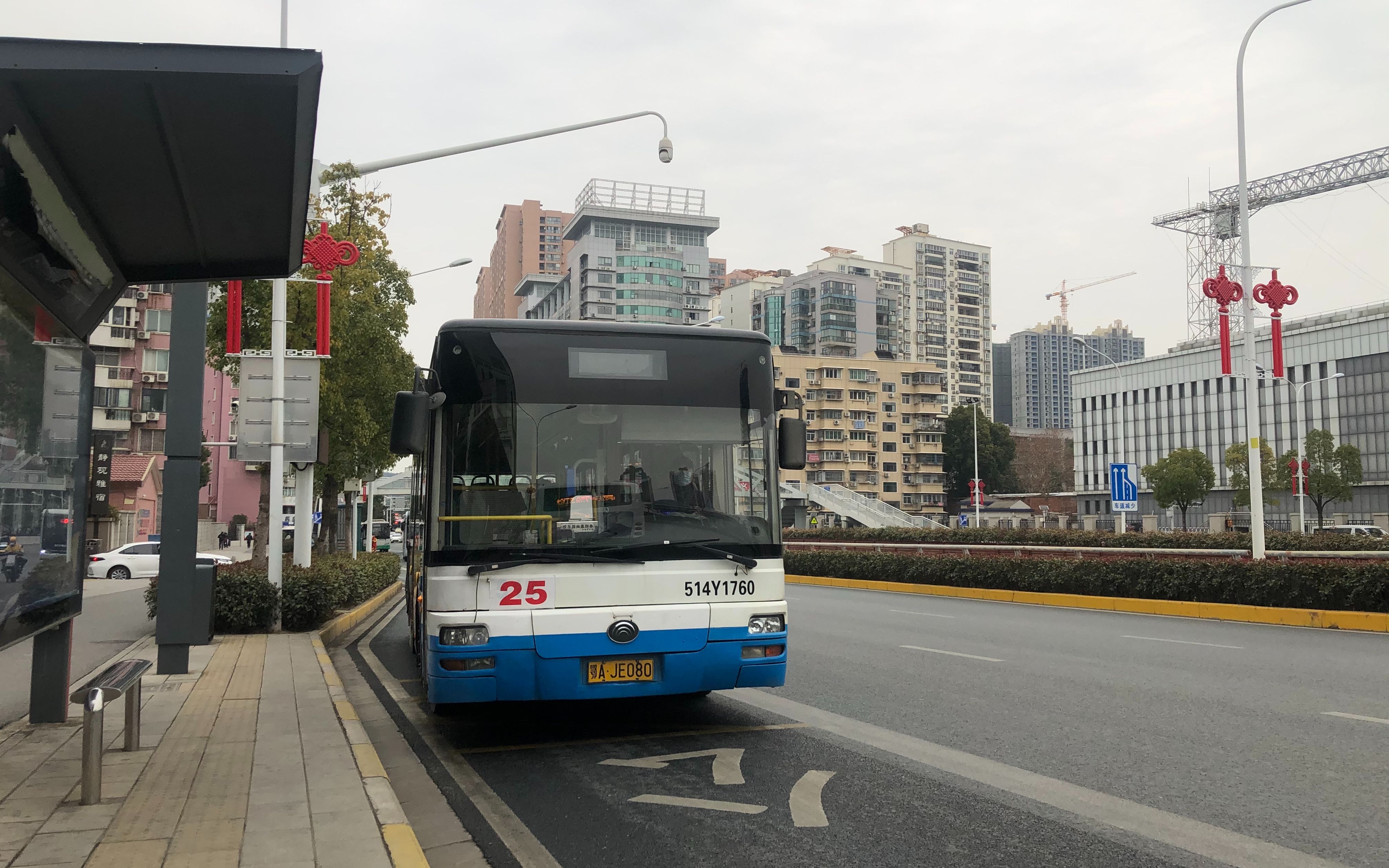 武汉公交25路 514y1760 全程原声原速pov