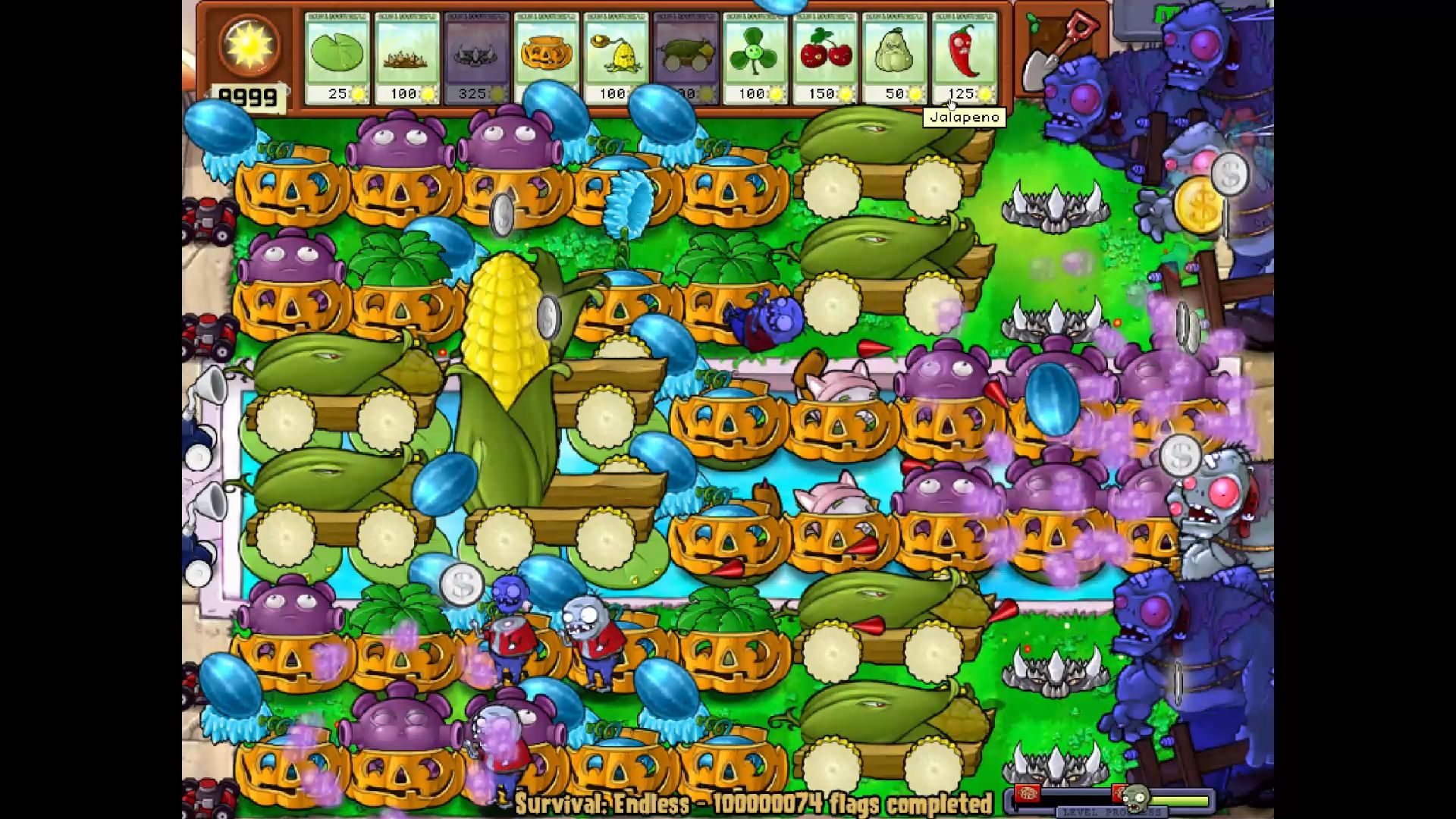 【植物大战僵尸年度版】玩个简单的生存模式也需要开挂?