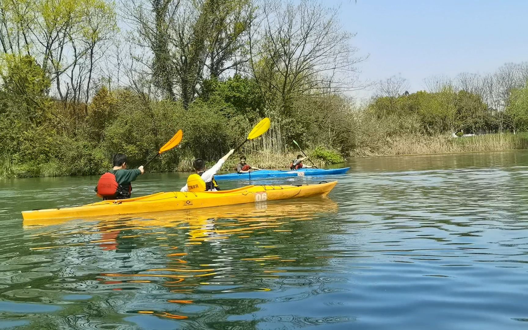 西溪湿地皮划艇