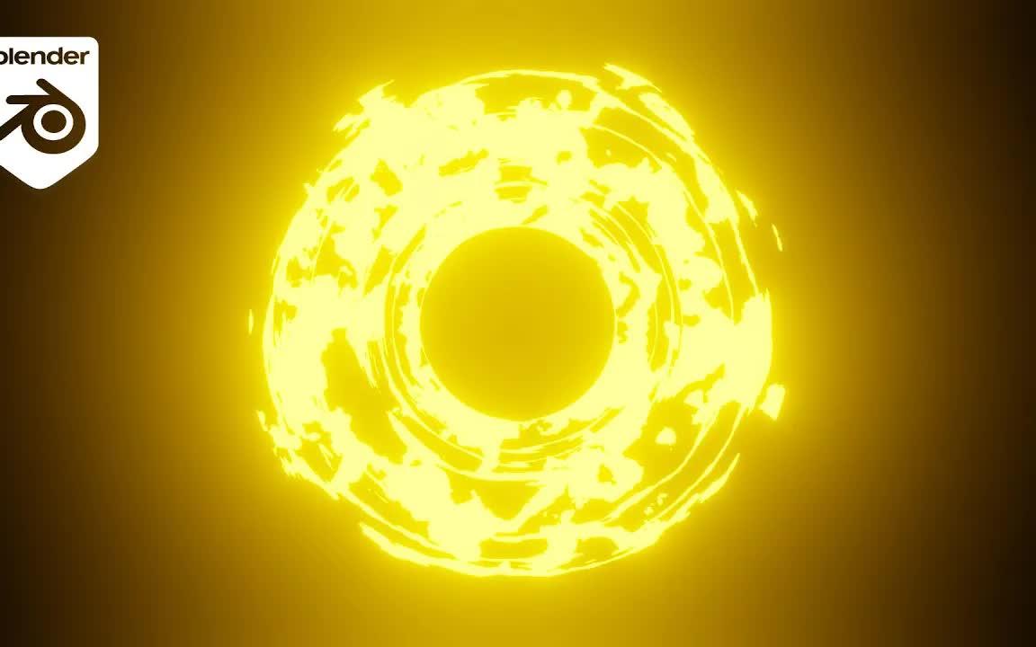 iblender中文版插件教程blender 中的火球环效果 | eevee blender