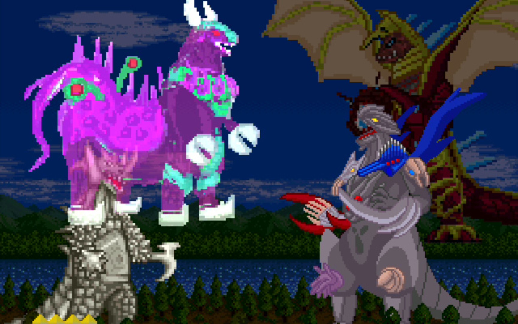 mugen合体怪兽の强袭强博王泰兰特vs依组麦儒五帝王