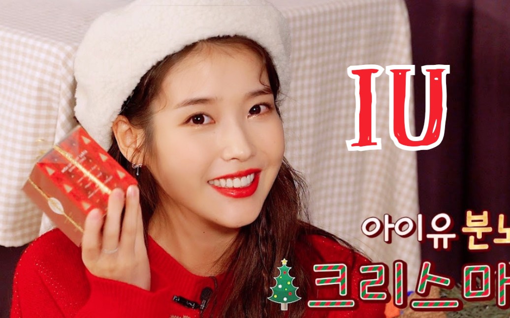 中字iu圣诞节惊喜圣诞树装扮全程又甜又可爱