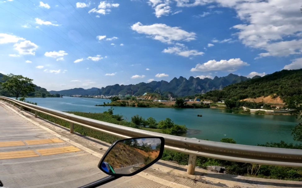 凤山县~东兰县大同乡,还是广西特色山,红水河绿悠悠的~哔哩哔哩bilibili