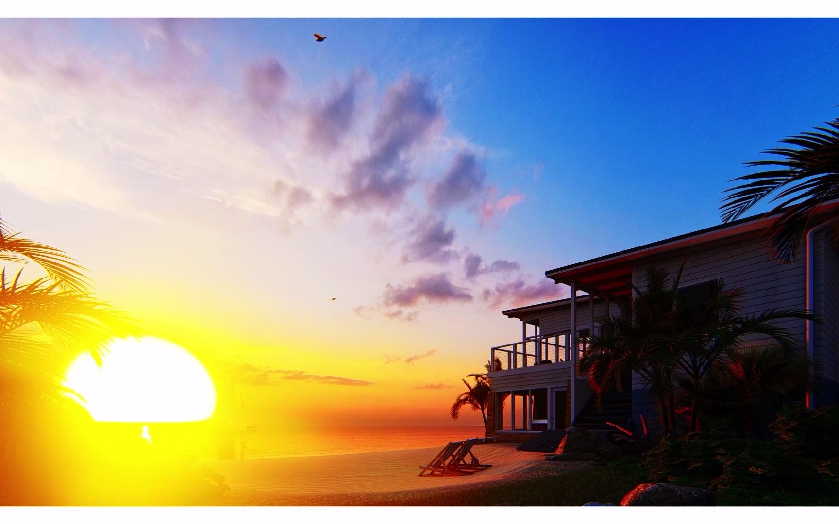 黄昏极光lumion10渲染动画