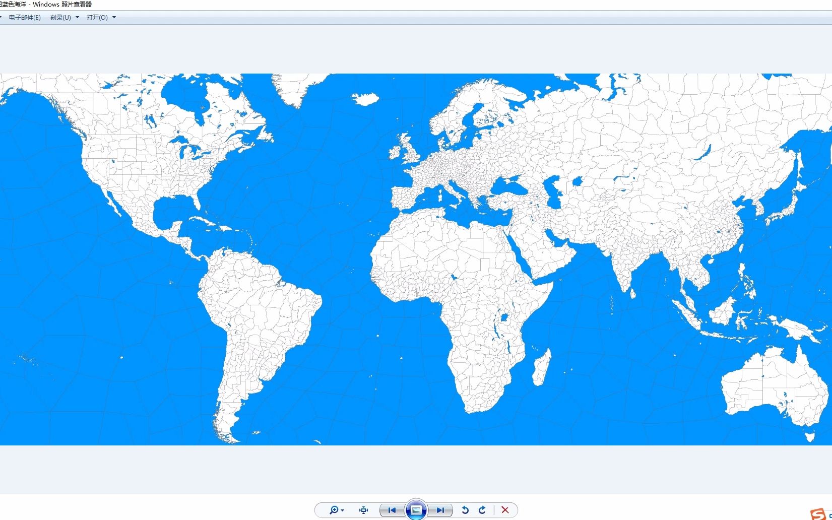 可填充世界空白地图 海洋蓝色(附海洋界线)哔哩哔哩bilibili