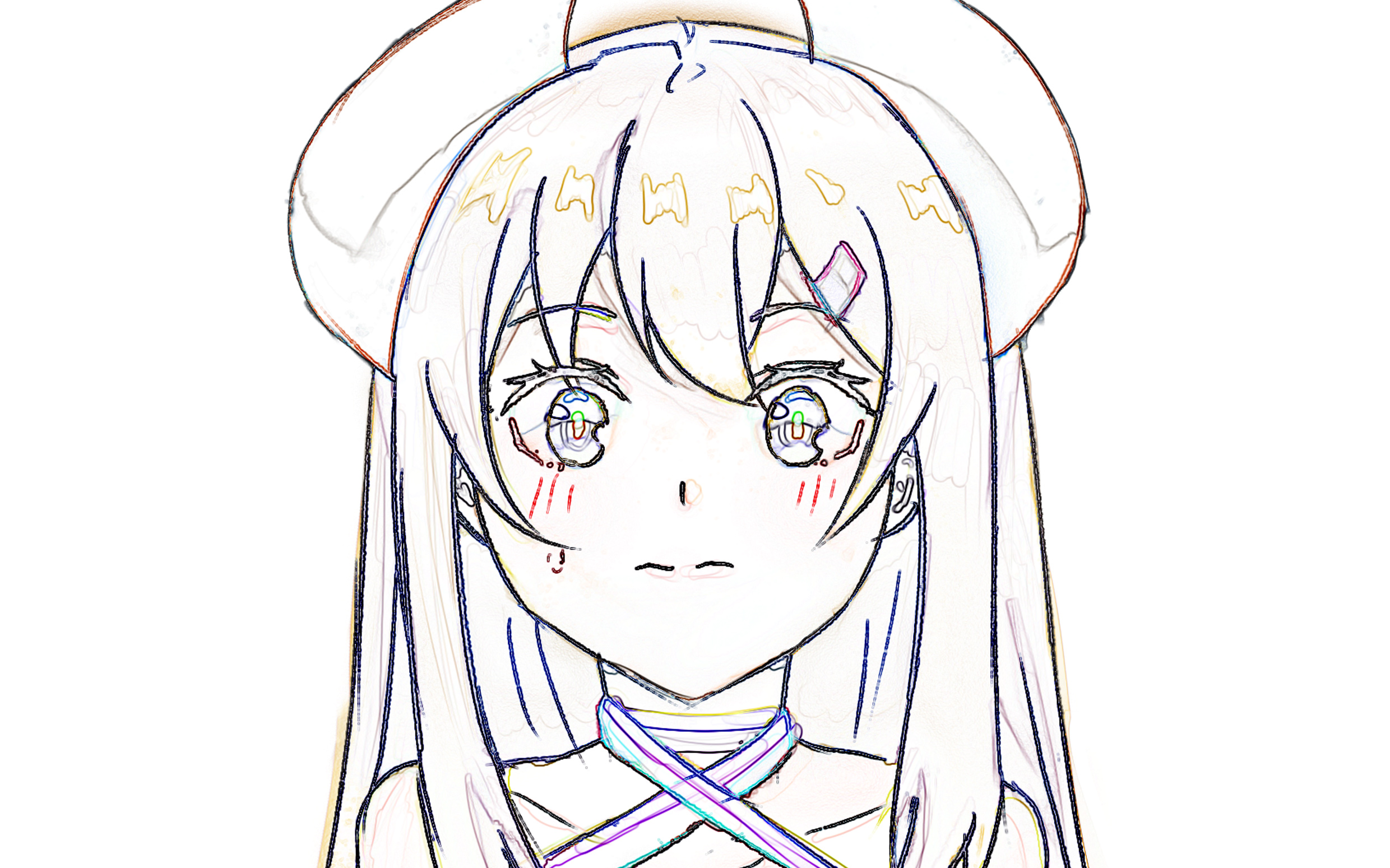 异农龙娘绘画过程(3月6日)